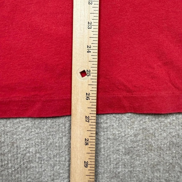Vintage Hollister T Shirt Men's Size L Red Short Sleeve Crew Neck Y2K Tee - Picture 7 of 7